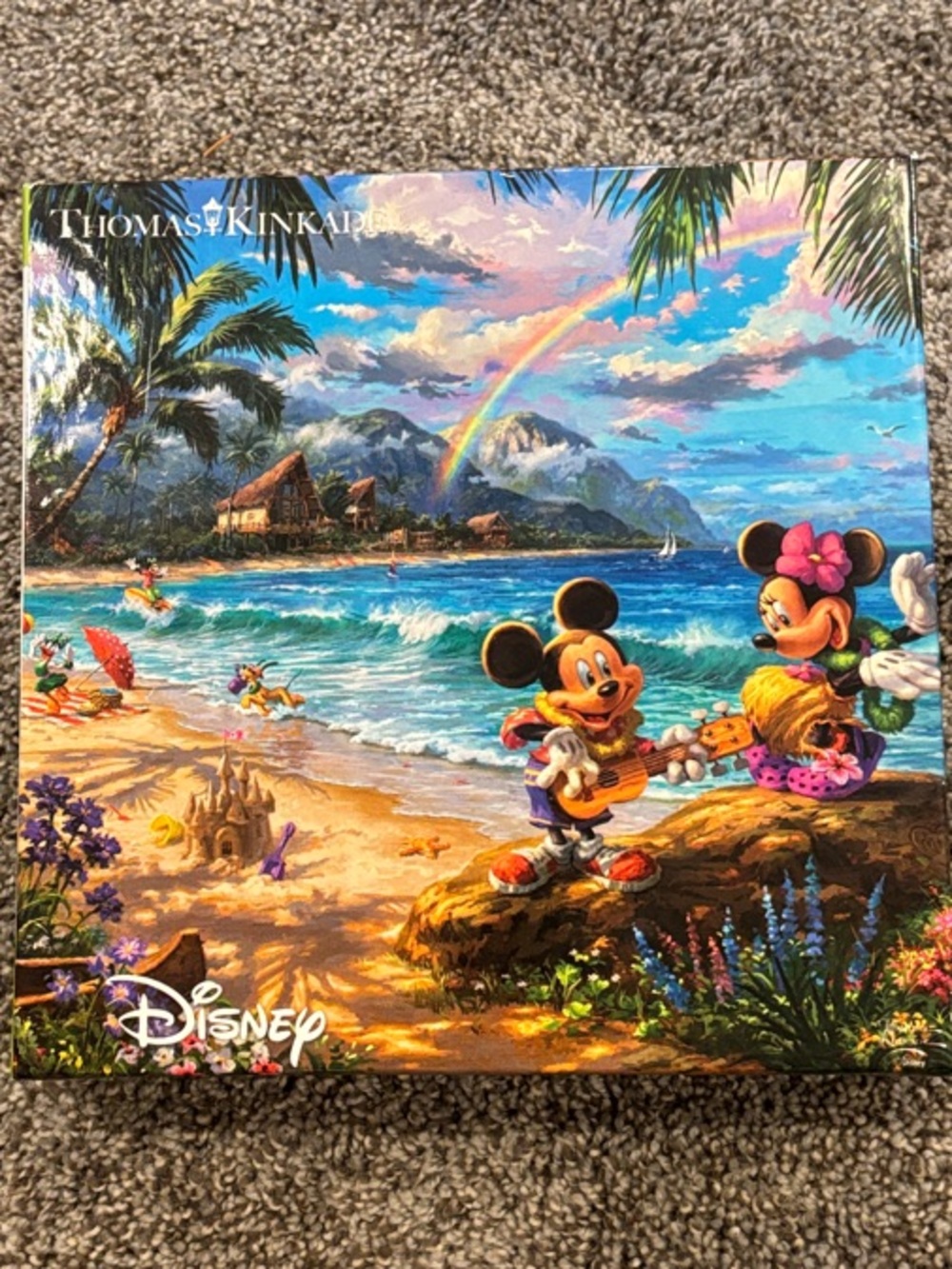 Ceaco Thomas Kinkade Disney Mickey & Minnie in Hawaii 750 Piece Jigsaw Puzzle